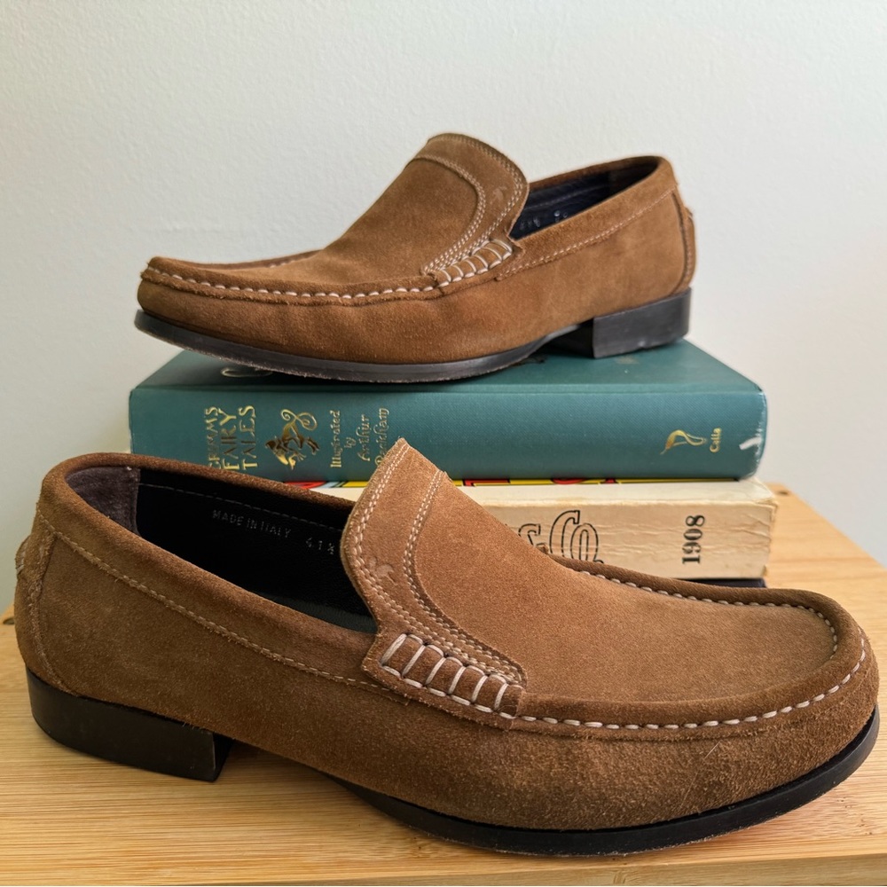 Men’s Harry’s of London suede loafers tan size EU 41.5